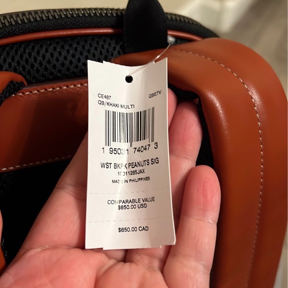 NEW Coach X Peanuts West Backpack In Signature Canvas With Patches - Picture 6 of 11